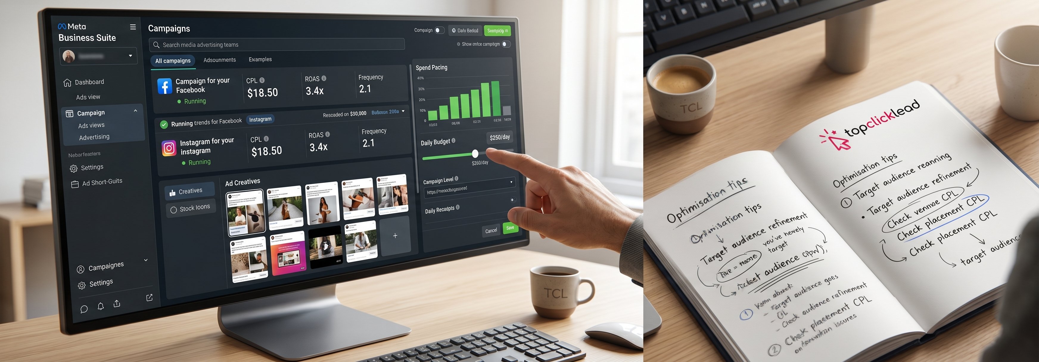 Social media ads management